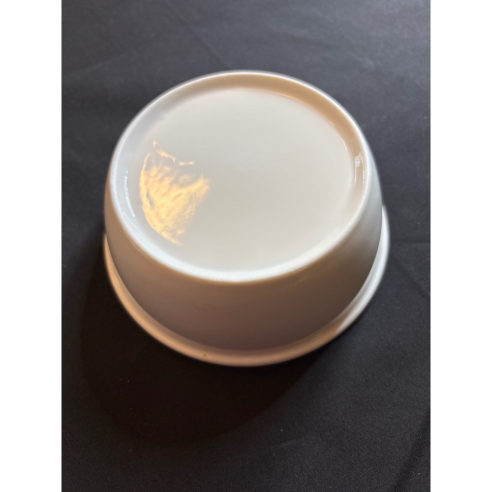 White Ceramic Cat Food Bowl Fish‎ Design Food Water Dish Feeding Measuring - Picture 2 of 2